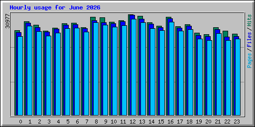 Hourly usage for June 2026